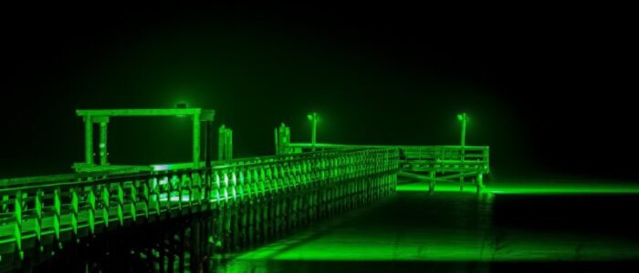 Fishing Pier At Night