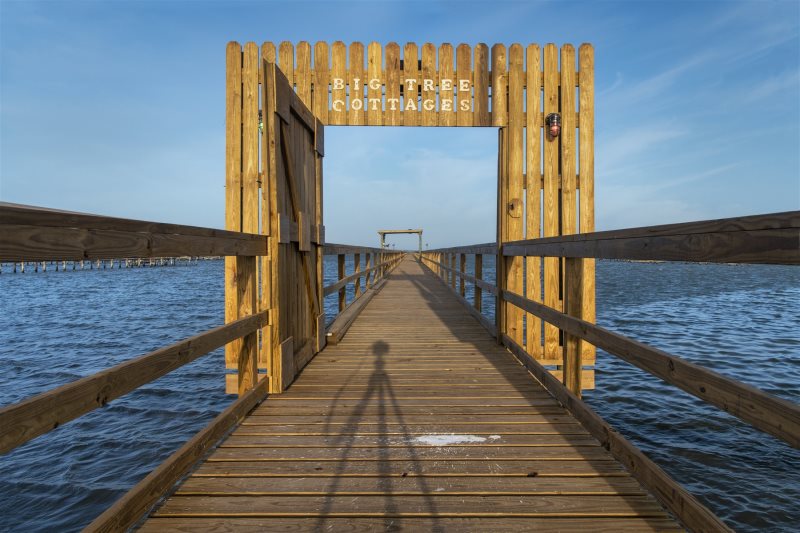 Our St Charles Bay Fishing Pier is for use by our rental cottage guests